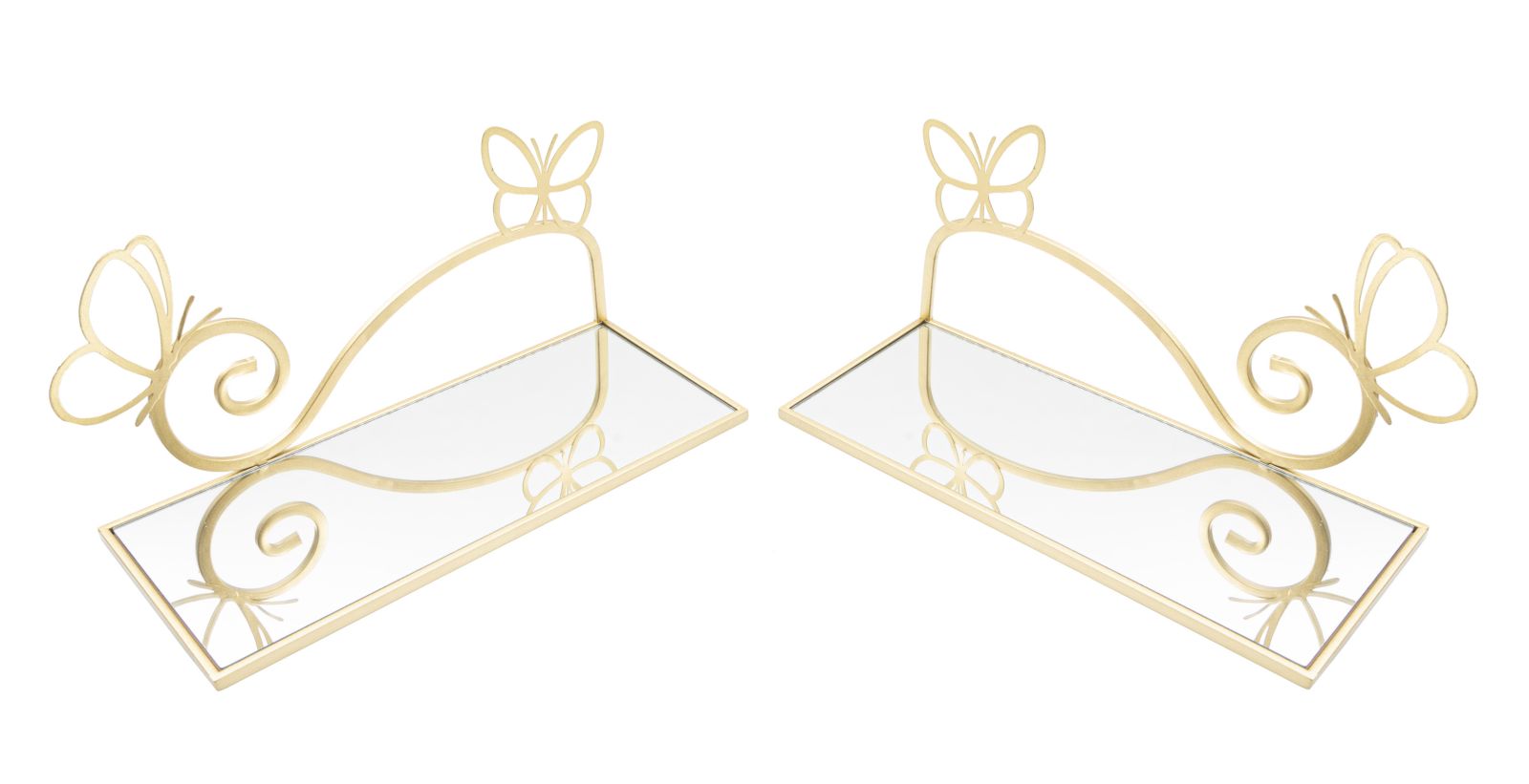 Prateleiras de Parede GLAM – Dourado