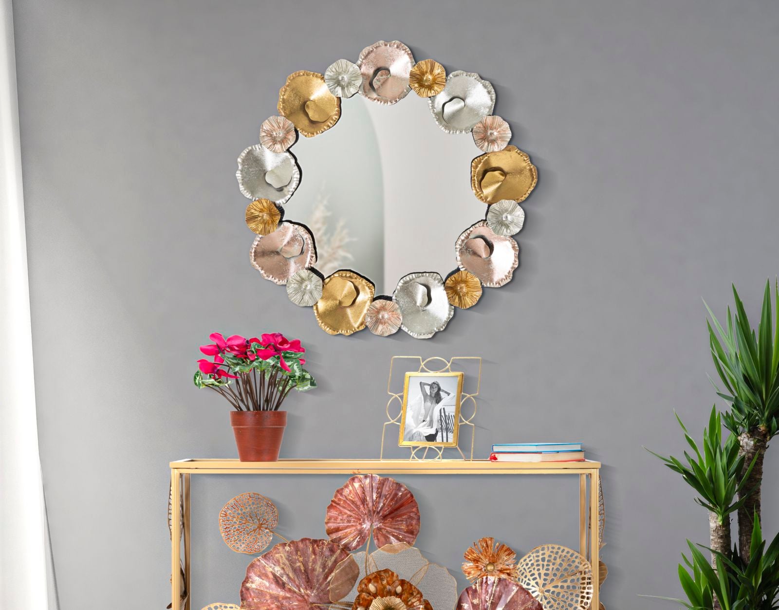 Espelho de Parede Redondo GLAM – Multicolor