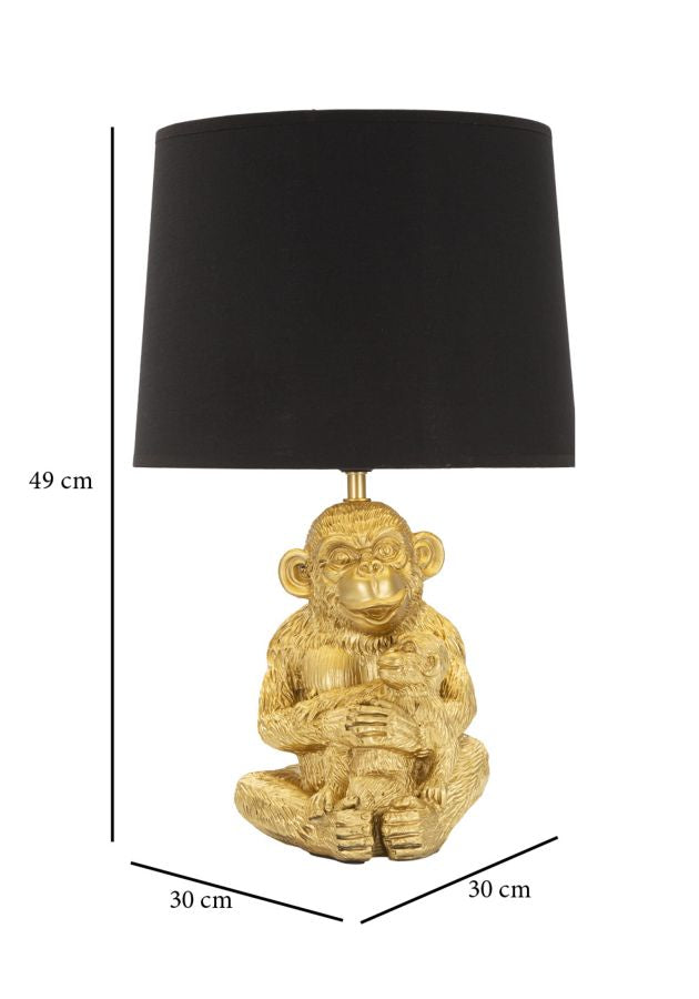 Candeeiro de Mesa GLAM – Dourado/Preto