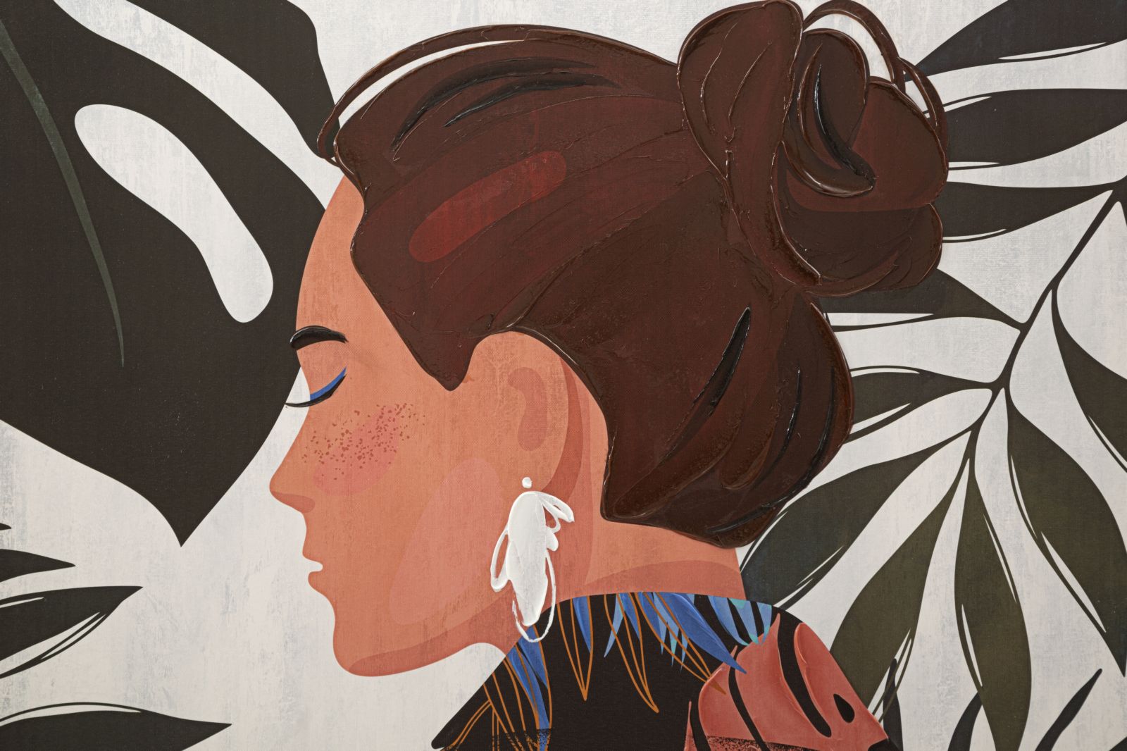 Quadro – Multicolor – Madeira