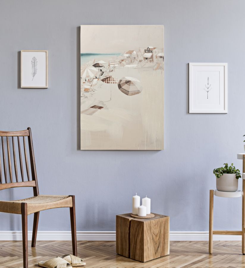 Quadro em Tela – Multicolor – Madeira de Pinho