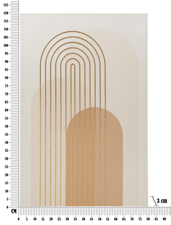 Quadro em tela – Multicolor – Madeira de pinho