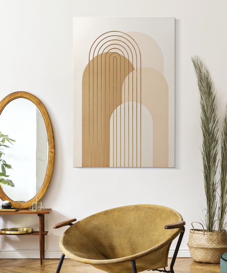 Quadro em Tela – Multicolor – madeira de pinho