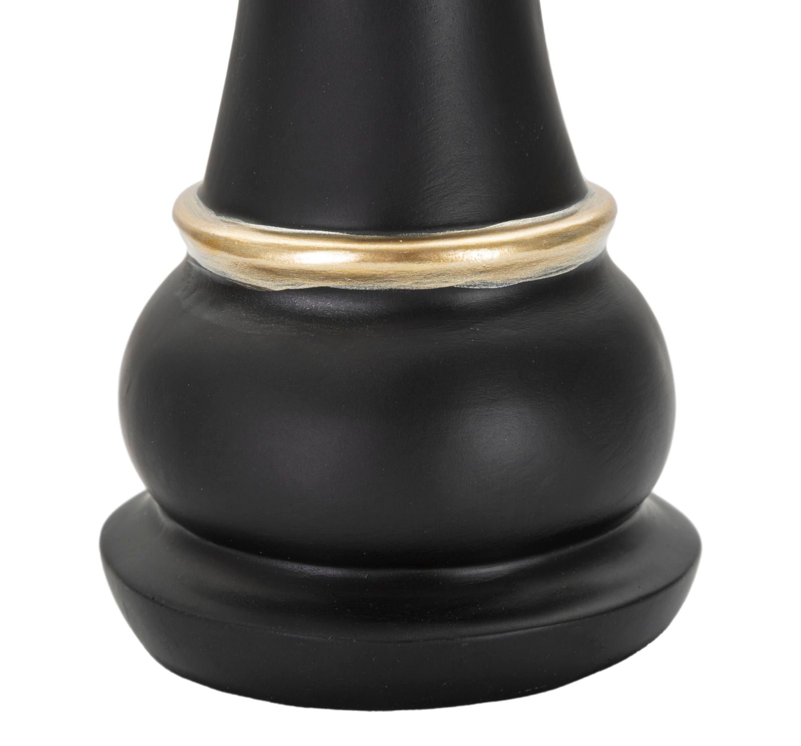 Escultura GLAM – Preto/Dourado