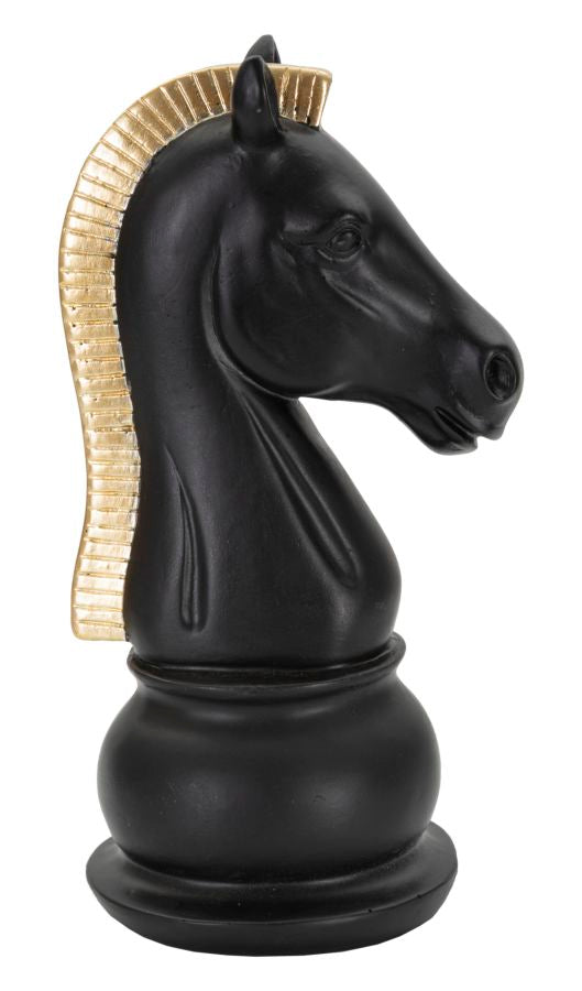 Escultura GLAM – Preto/Dourado