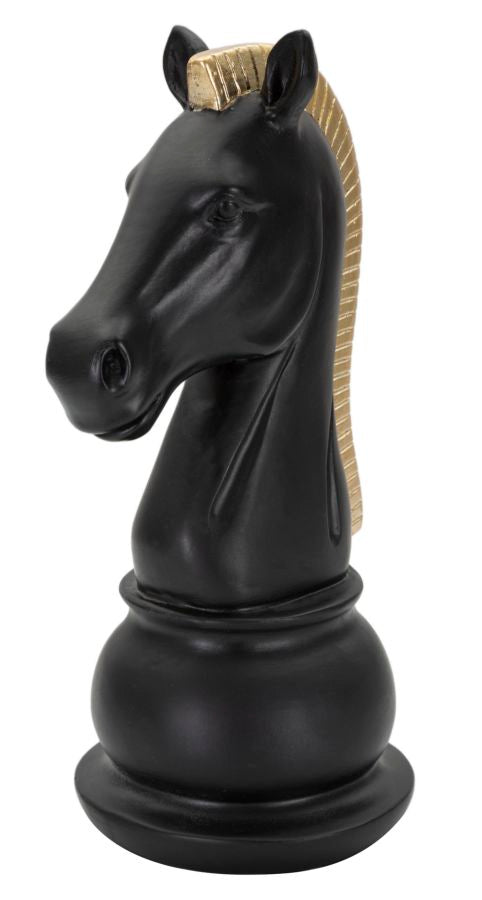 Escultura GLAM – Preto/Dourado