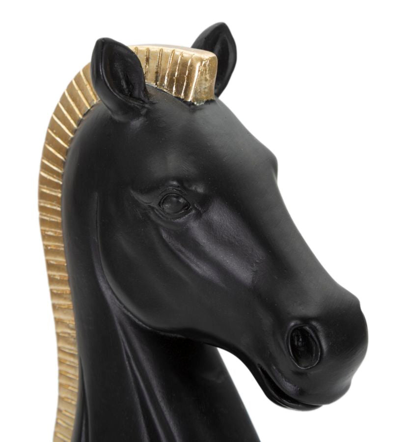 Escultura GLAM – Preto/Dourado