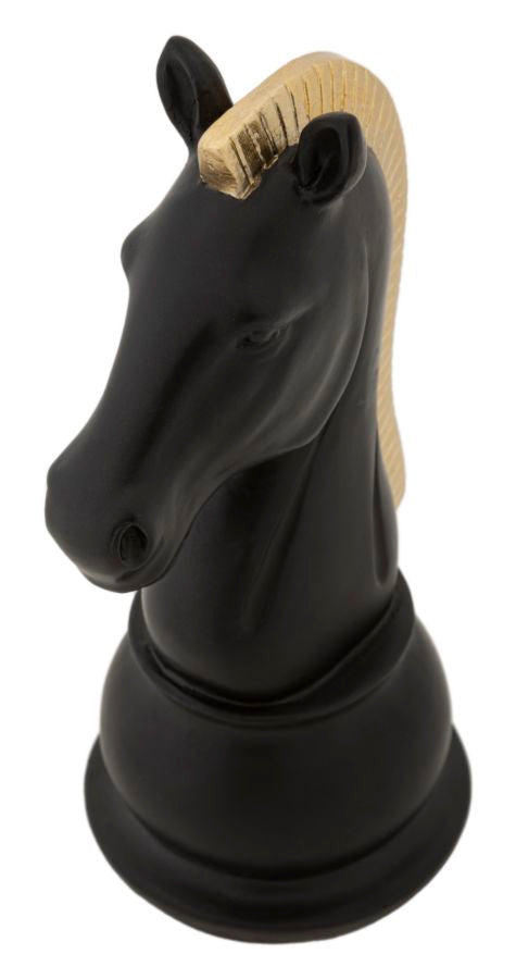 Escultura GLAM – Preto/Dourado