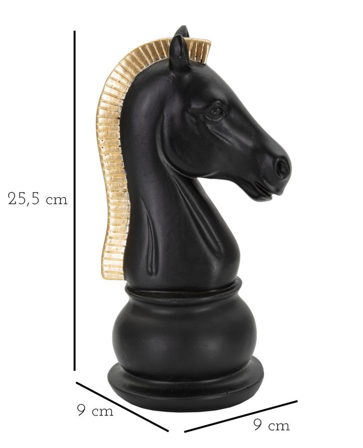 Escultura GLAM – Preto/Dourado