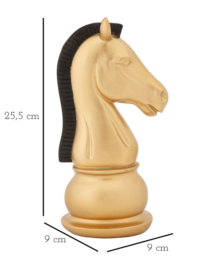 Escultura GLAM – Dourado/Preto