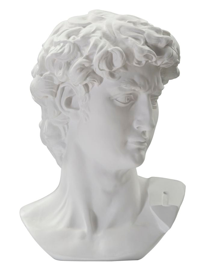 Estátua GLAM – Branco – Acabamentos Dourados