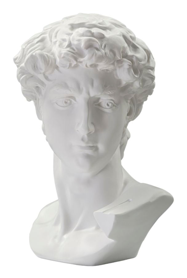 Estátua GLAM – Branco – Acabamentos Dourados
