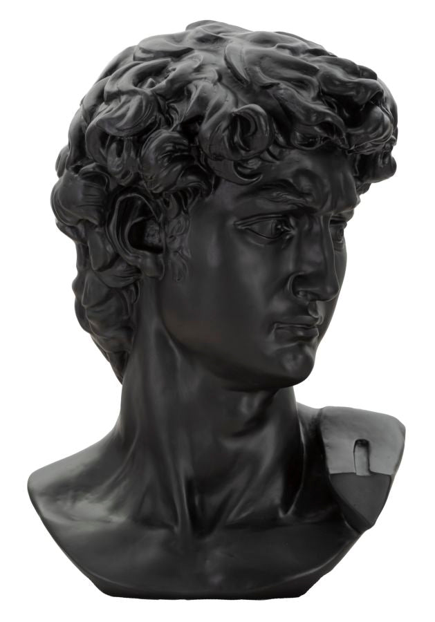 Estátua GLAM – Preto – Acabamentos Dourados