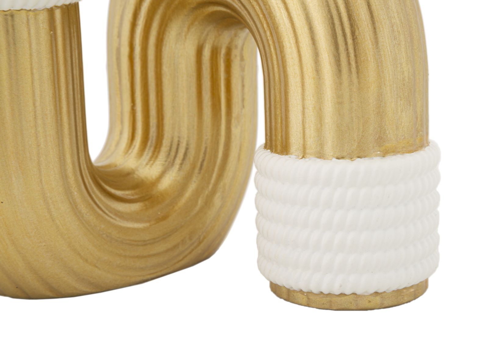 Vaso GLAM – Dourado/Branco