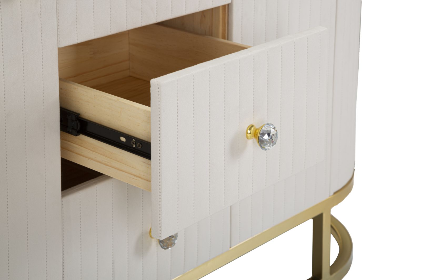 Armário GLAM – Creme, Dourado, Branco