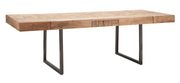 Mesa de Jantar Extensível INDUSTRIAL – Castanha e Preta