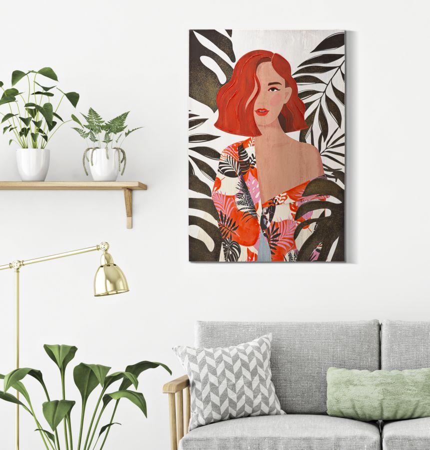 Quadro – madeira – multicolorido