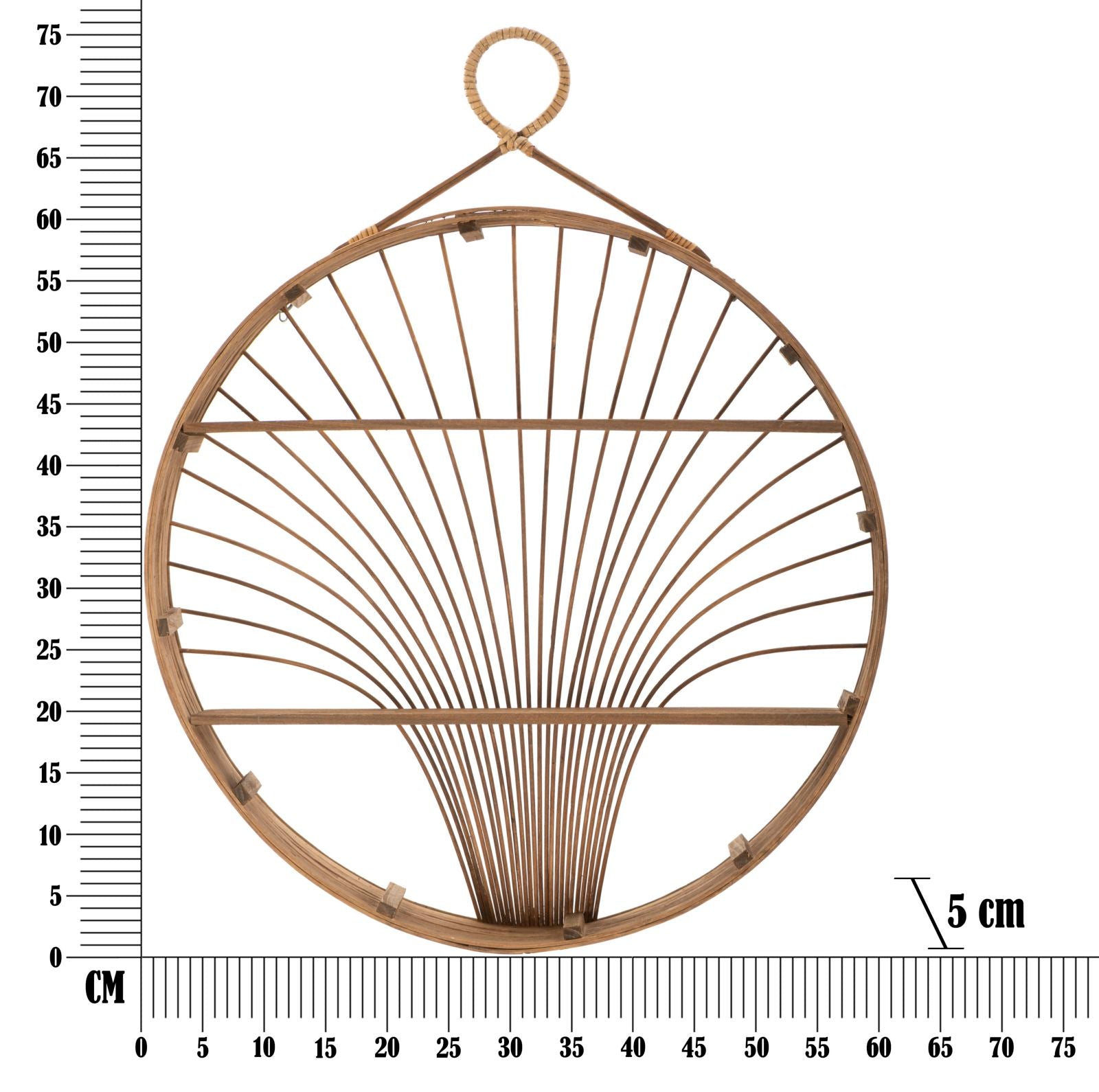 Prateleira de Parede Redonda BOHO CHICH – Castanha