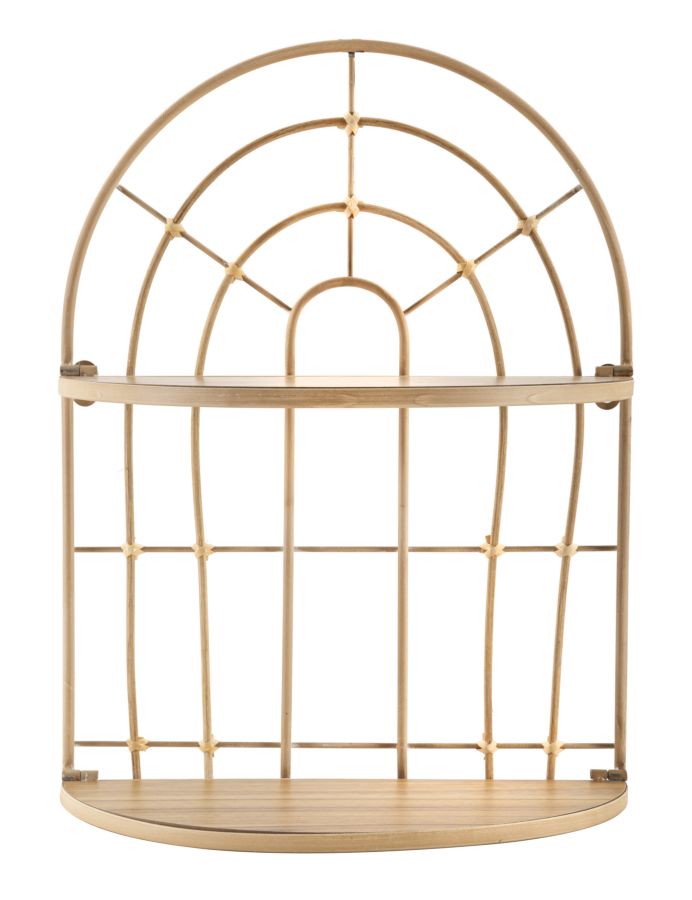 Prateleira de Parede em Metal BOHO CHICH – Castanho