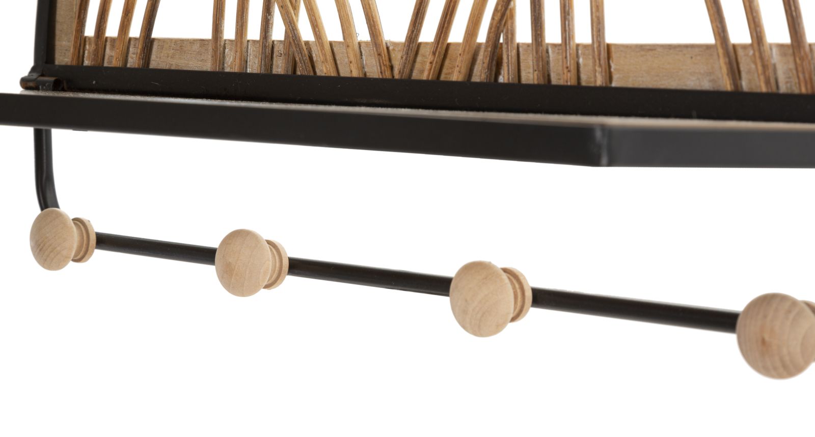 Prateleira de Parede BOHO CHICH – Preto e Castanho