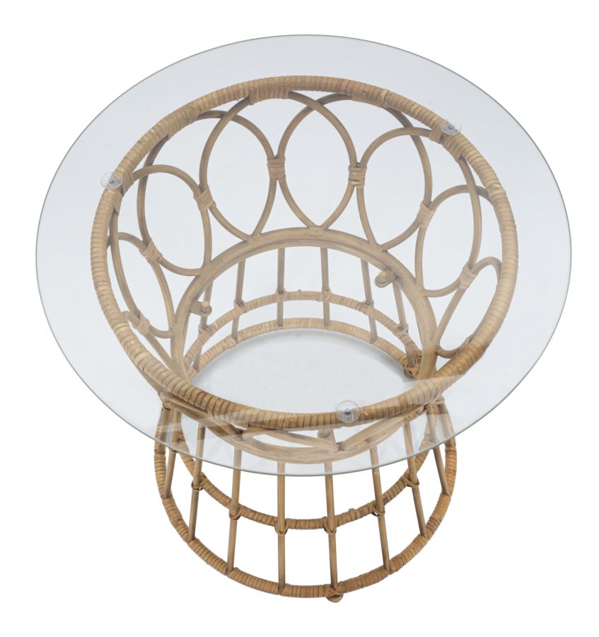Mesa de Centro Redonda BOHO CHICH – Castanha