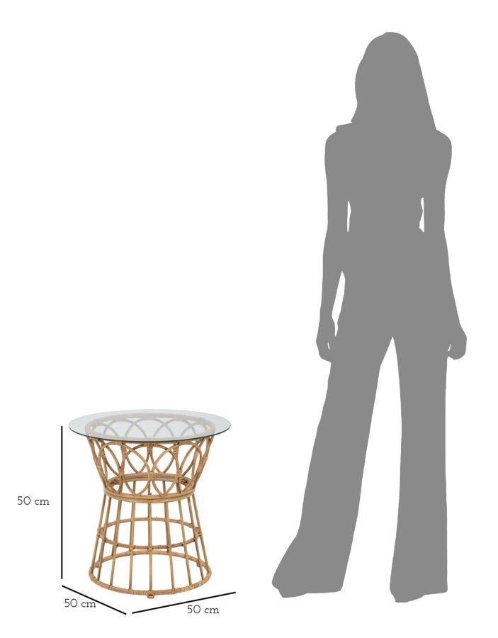 Mesa de Centro Redonda BOHO CHICH – Castanha