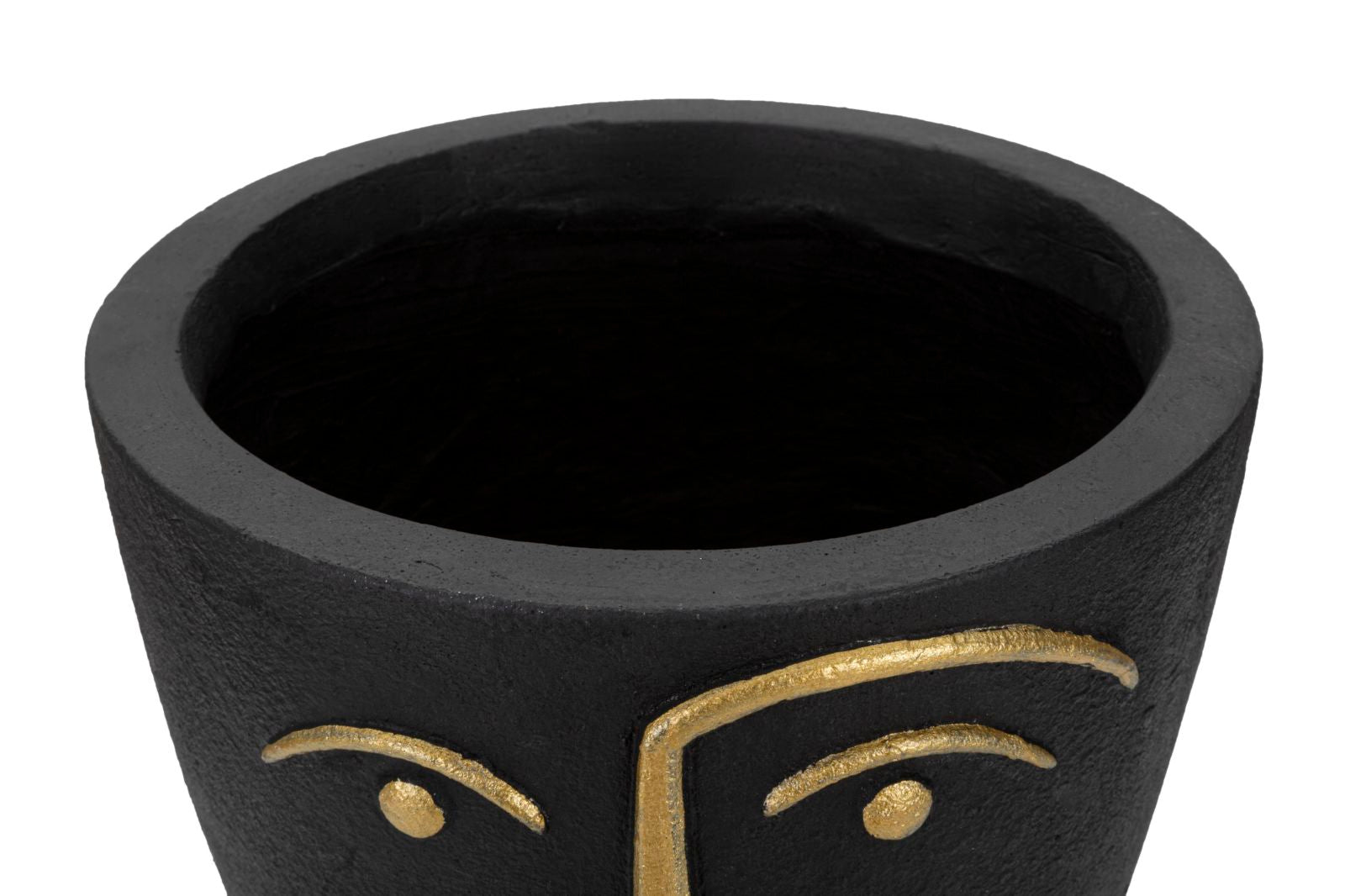 Vaso GLAM – Preto e Dourado