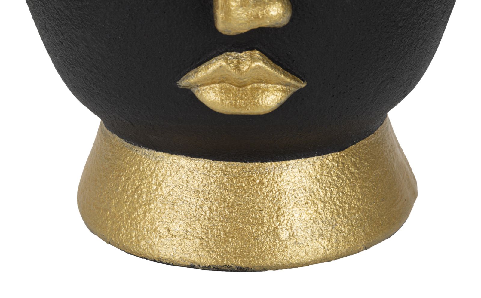 Vaso GLAM – Preto e Dourado