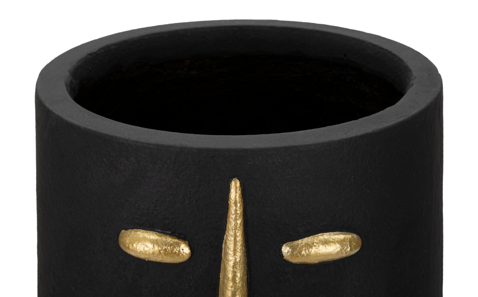 Vaso GLAM – Preto e Dourado