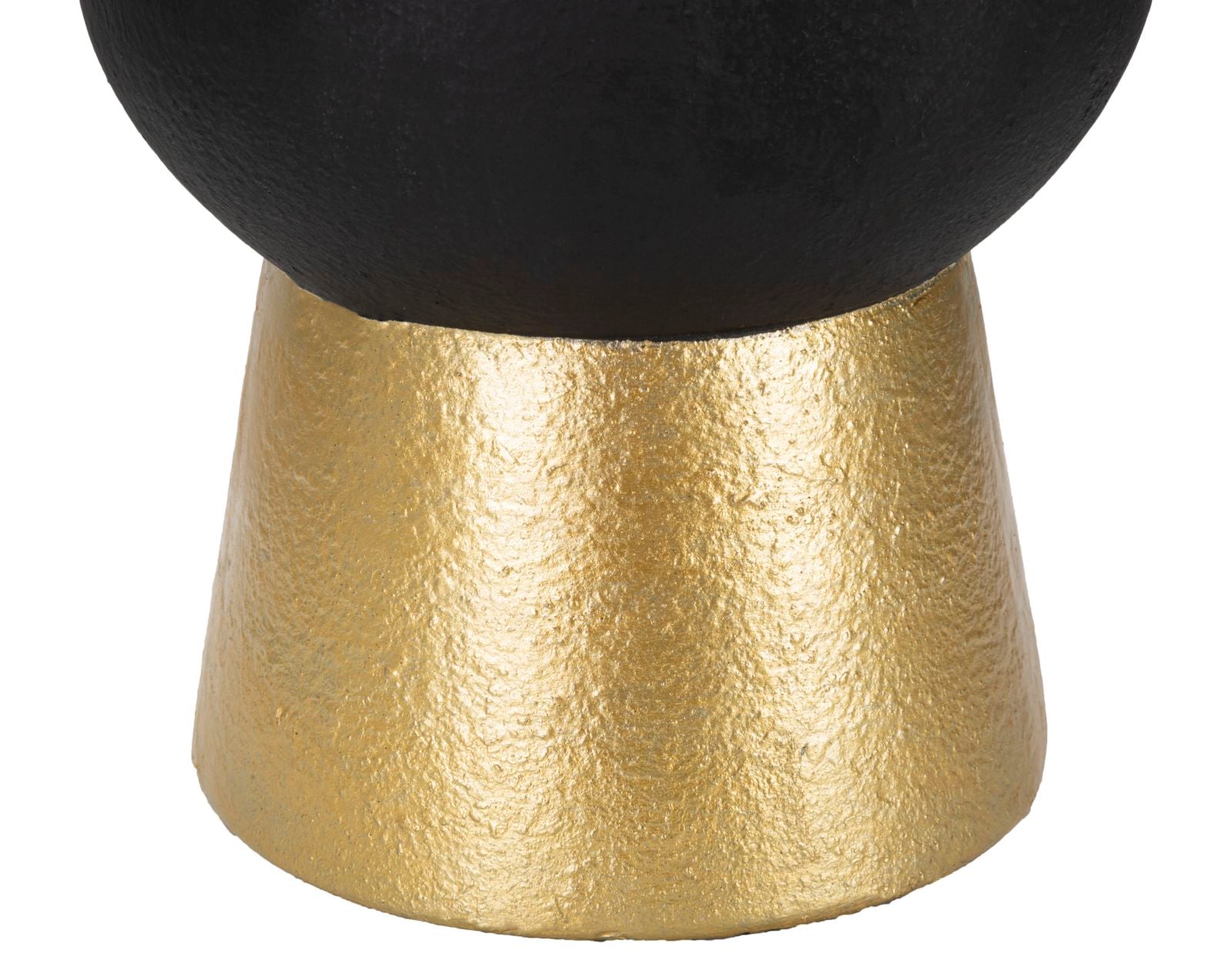 Vaso GLAM – Preto e Dourado