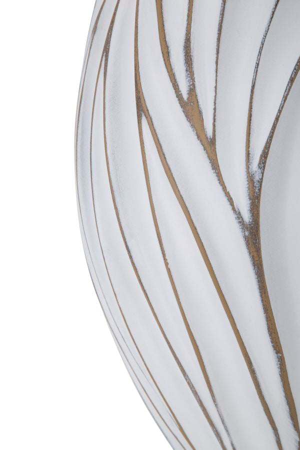 Vaso Oval BOHO CHICH – Branco Wash