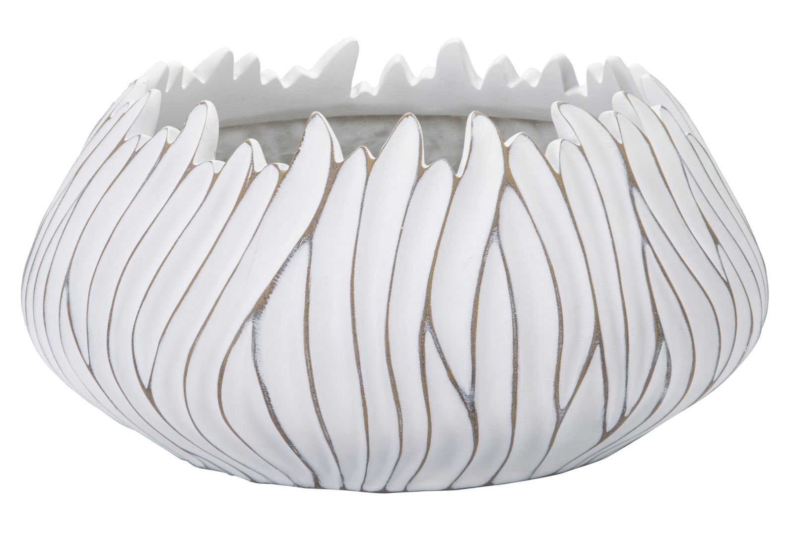 Cachepot Redondo BOHO CHICH – Branco Lavado
