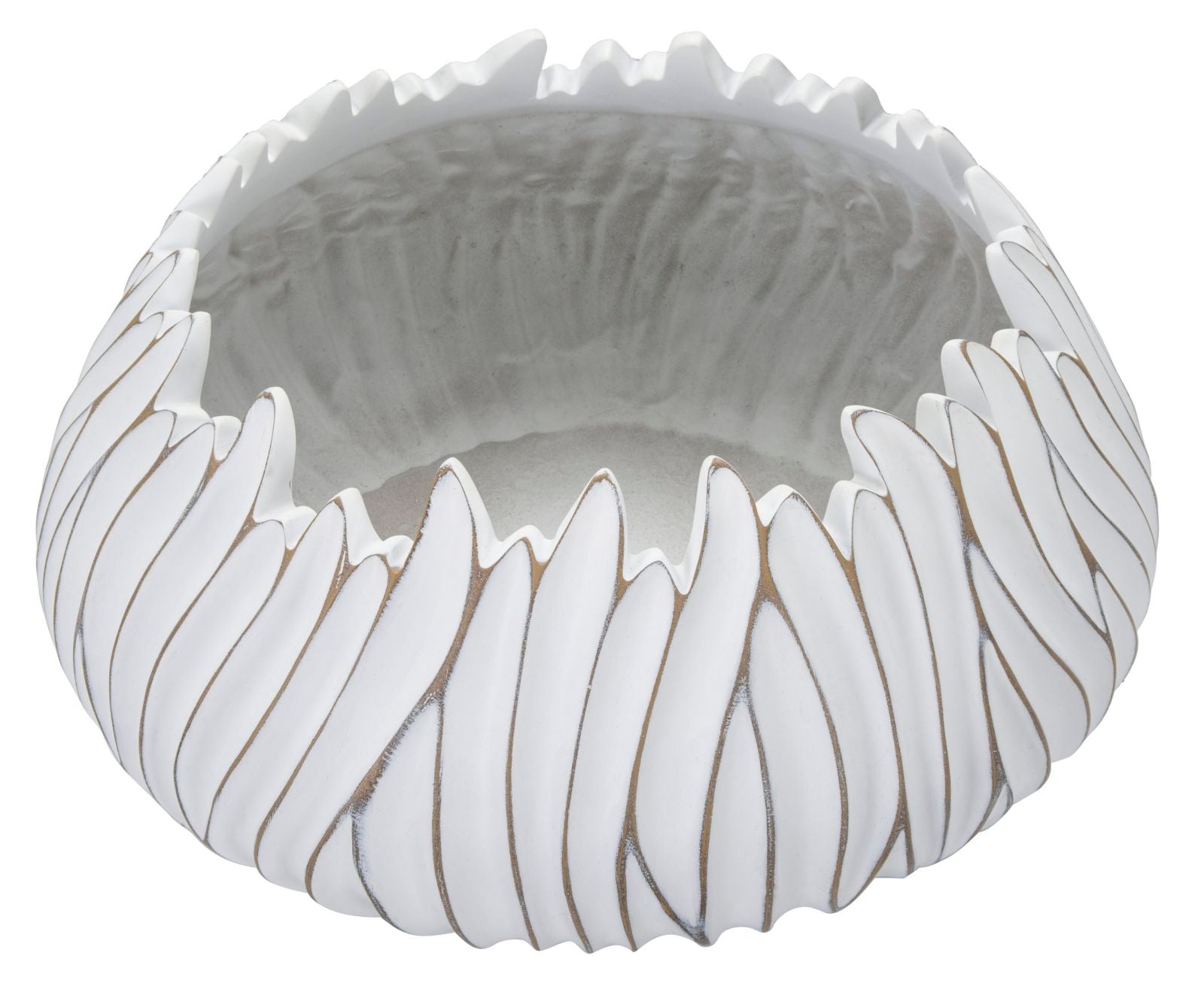 Cachepot Redondo BOHO CHICH – Branco Lavado