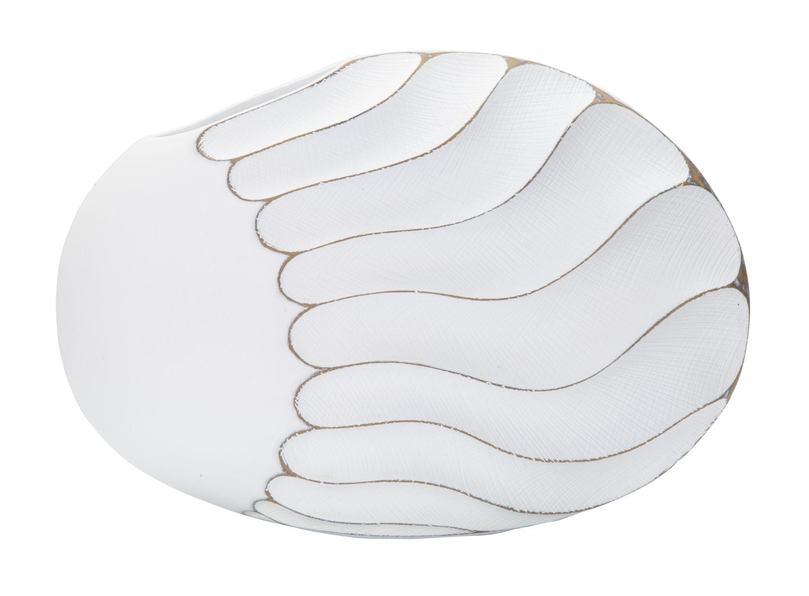 Cachepot Redondo BOHO CHICH – White Wash