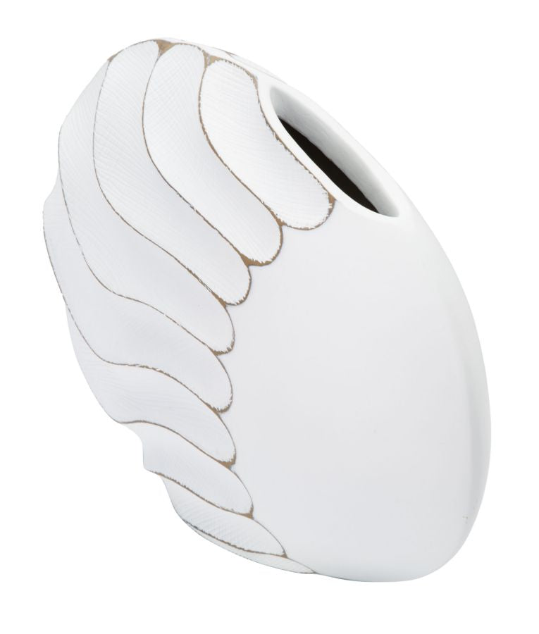 Cachepot Redondo BOHO CHICH – White Wash