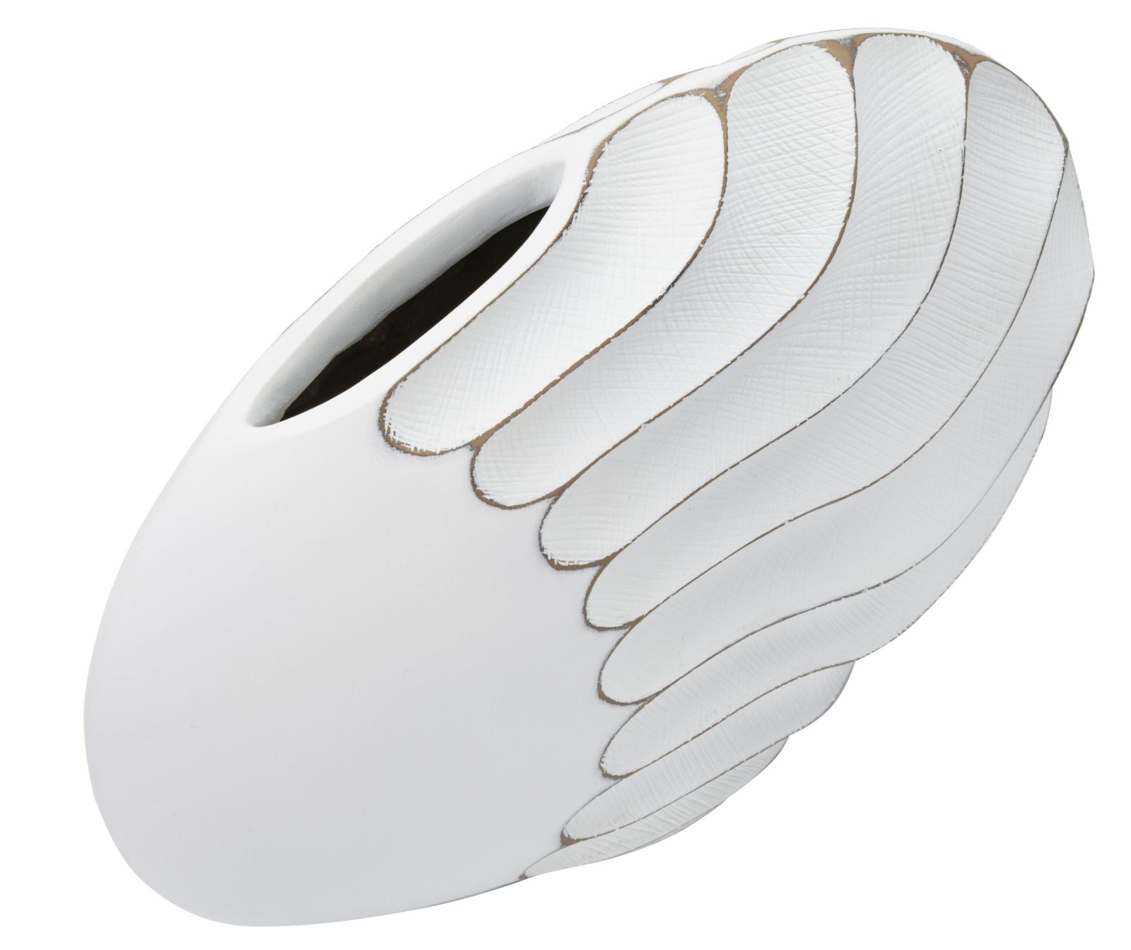 Cachepot Redondo BOHO CHICH – White Wash