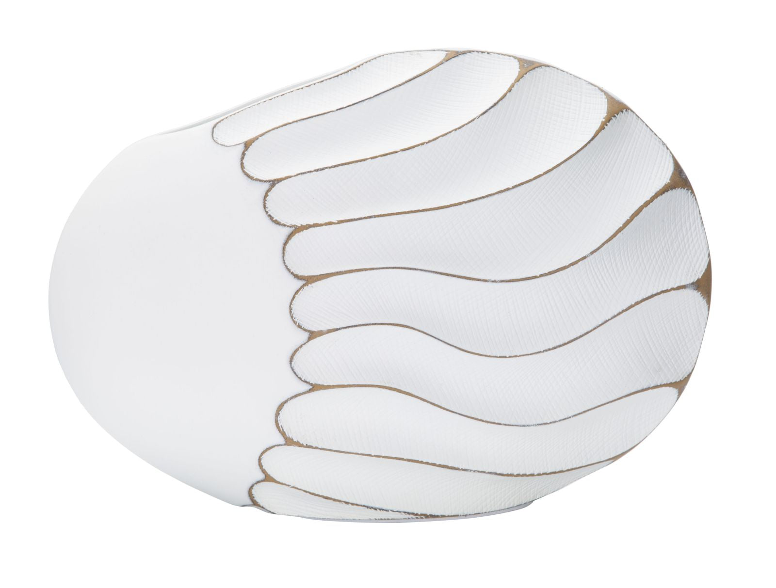 Cachepot Redondo BOHO CHICH – Branco Lavado