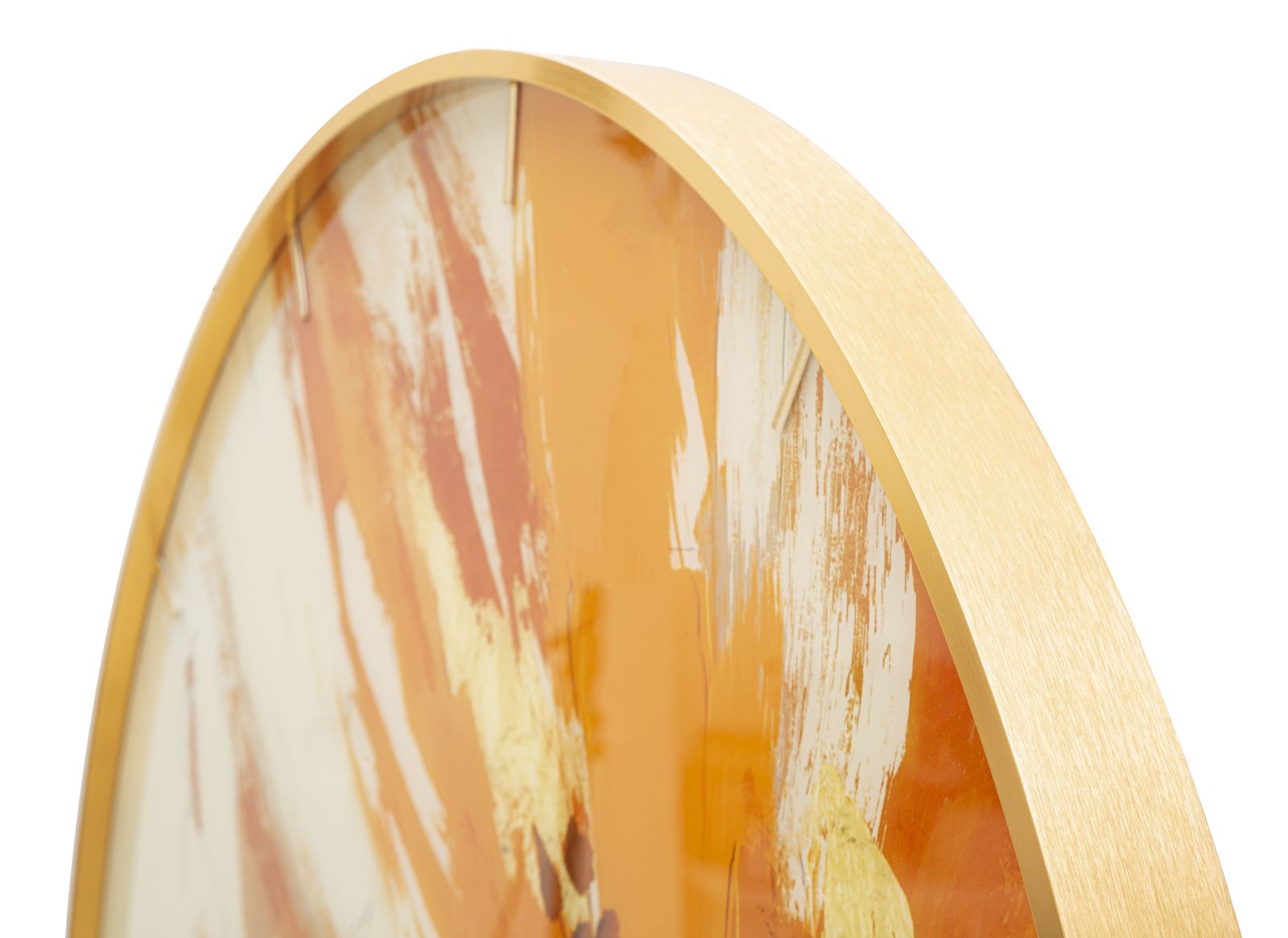 Relógio de Parede Redondo – Multicolor – vidro, MDF e metal