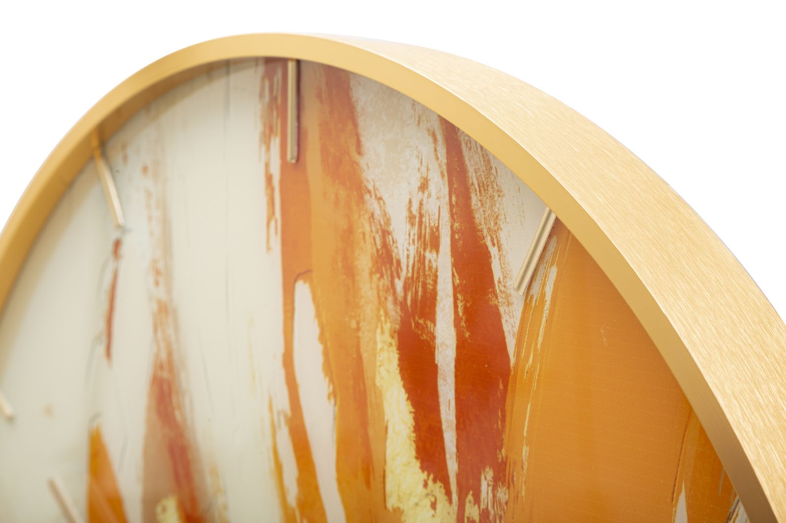 Relógio de Parede Redondo – Multicolor – Vidro, MDF e Metal