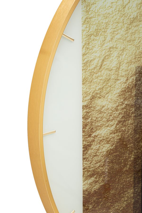 Relógio de Parede – Multicolor – vidro, MDF e metal
