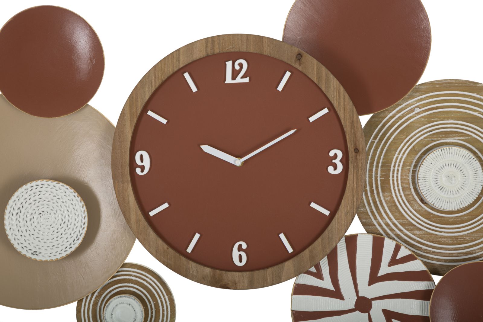 Relógio de Parede – Multicolor – Ferro e MDF