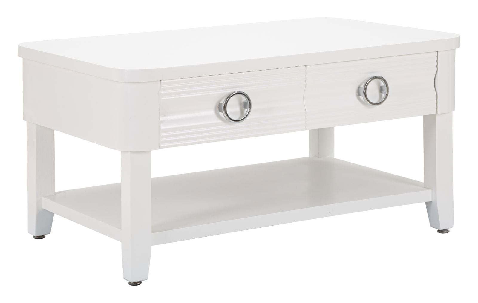 Mesa de Centro Retangular GLAM – Branco