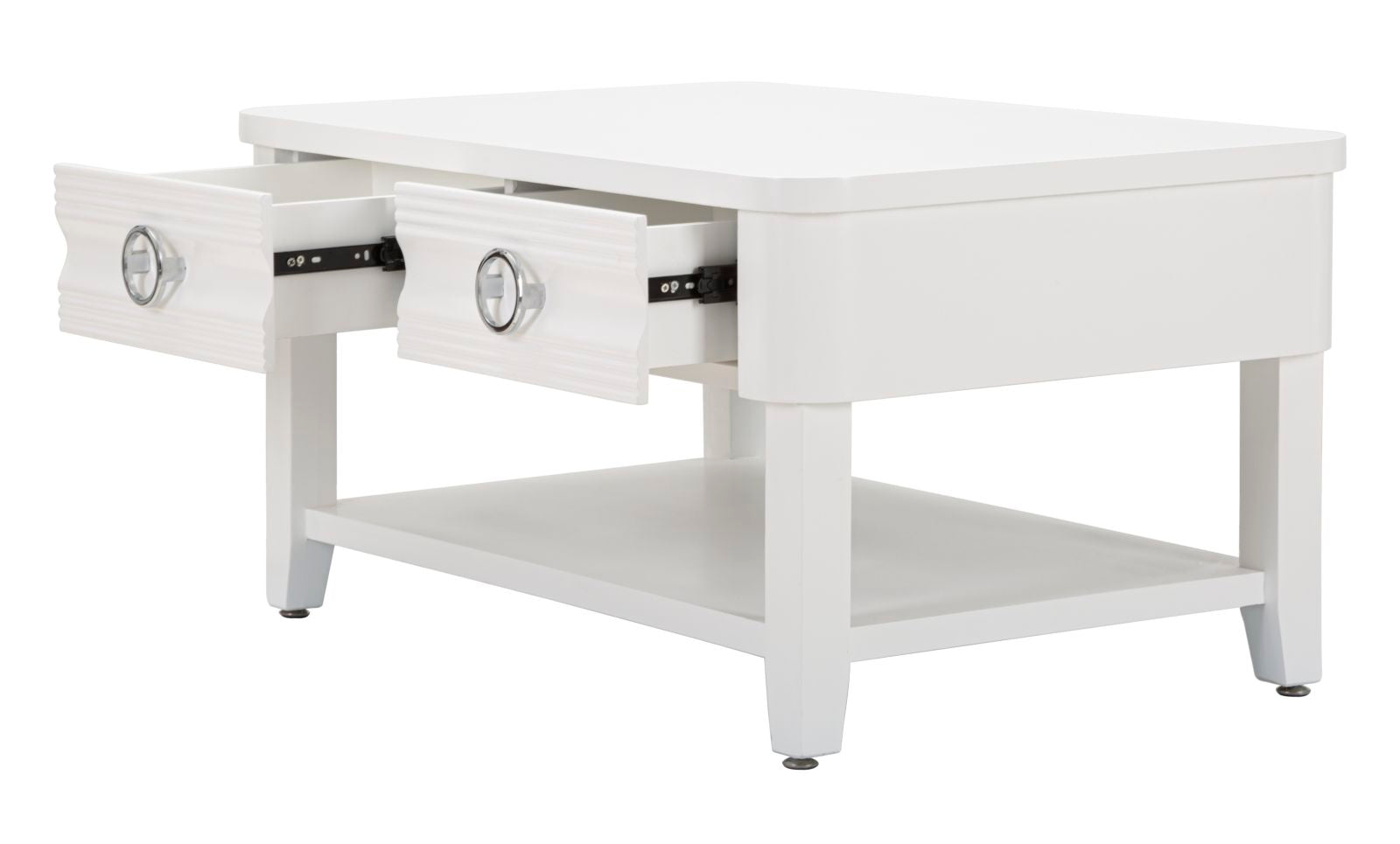 Mesa de Centro Retangular GLAM – Branco