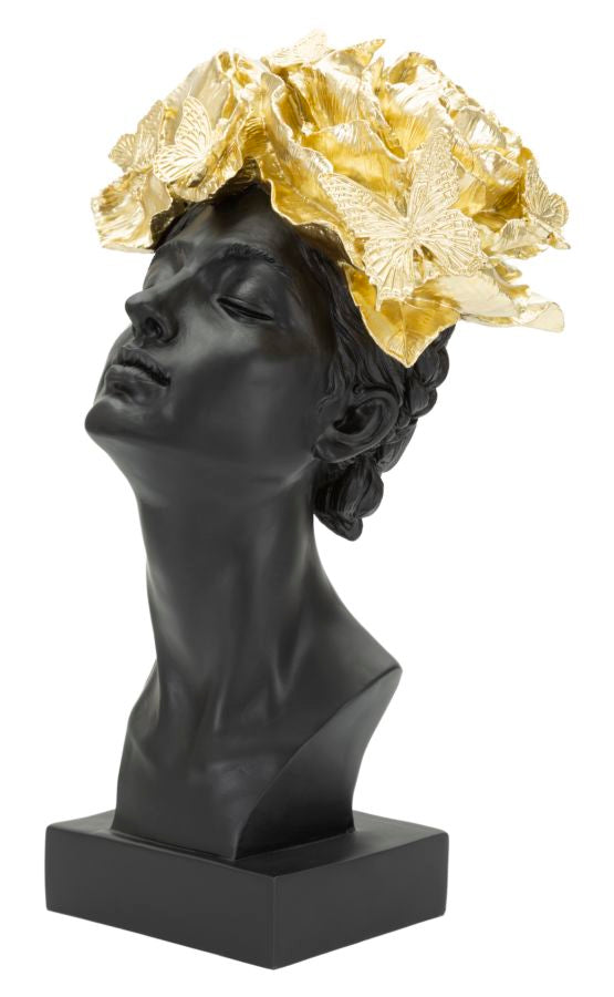 Estátua GLAM – Preto e Dourado