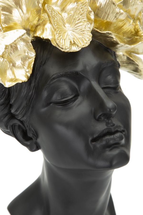 Estátua GLAM – Preto e Dourado