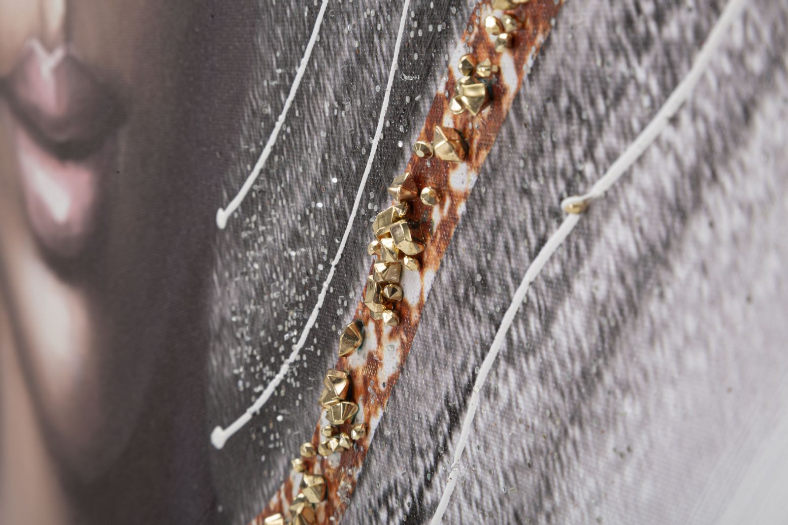 Pintura em Tela – Multicolor – Madeira – Tecido