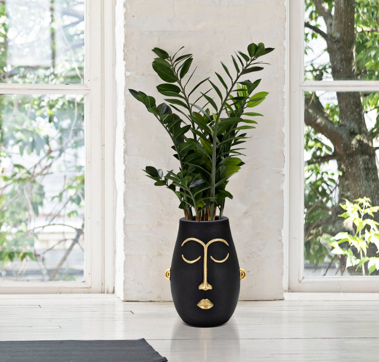 Vaso GLAM – Preto e Dourado