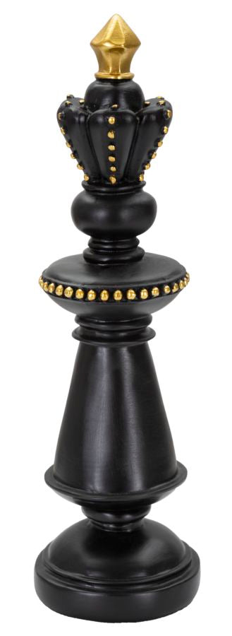 Rei de Xadrez GLAM – Preto e Dourado