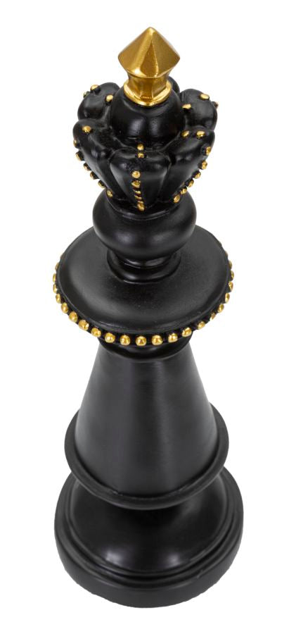 Rei de Xadrez GLAM – Preto e Dourado