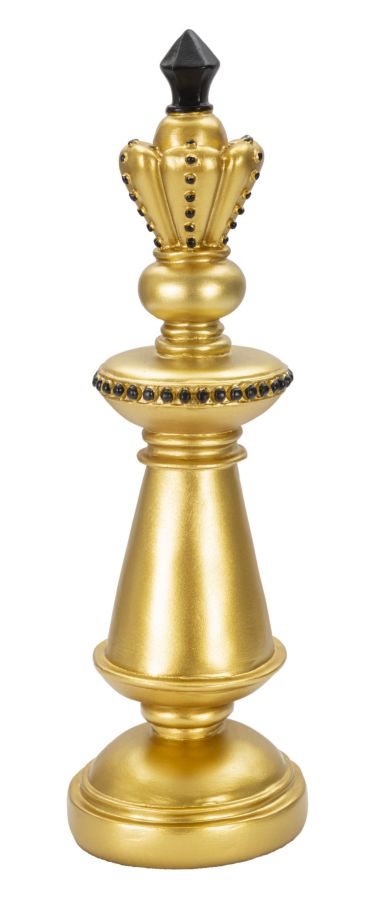 Rei de Xadrez Golden GLAM – Dourado e Preto
